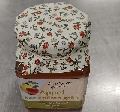 Appel kweepeer gelei jam 350 gr pot