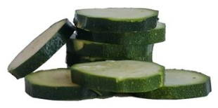 Courgette gesneden plak 5mm à 1 kg